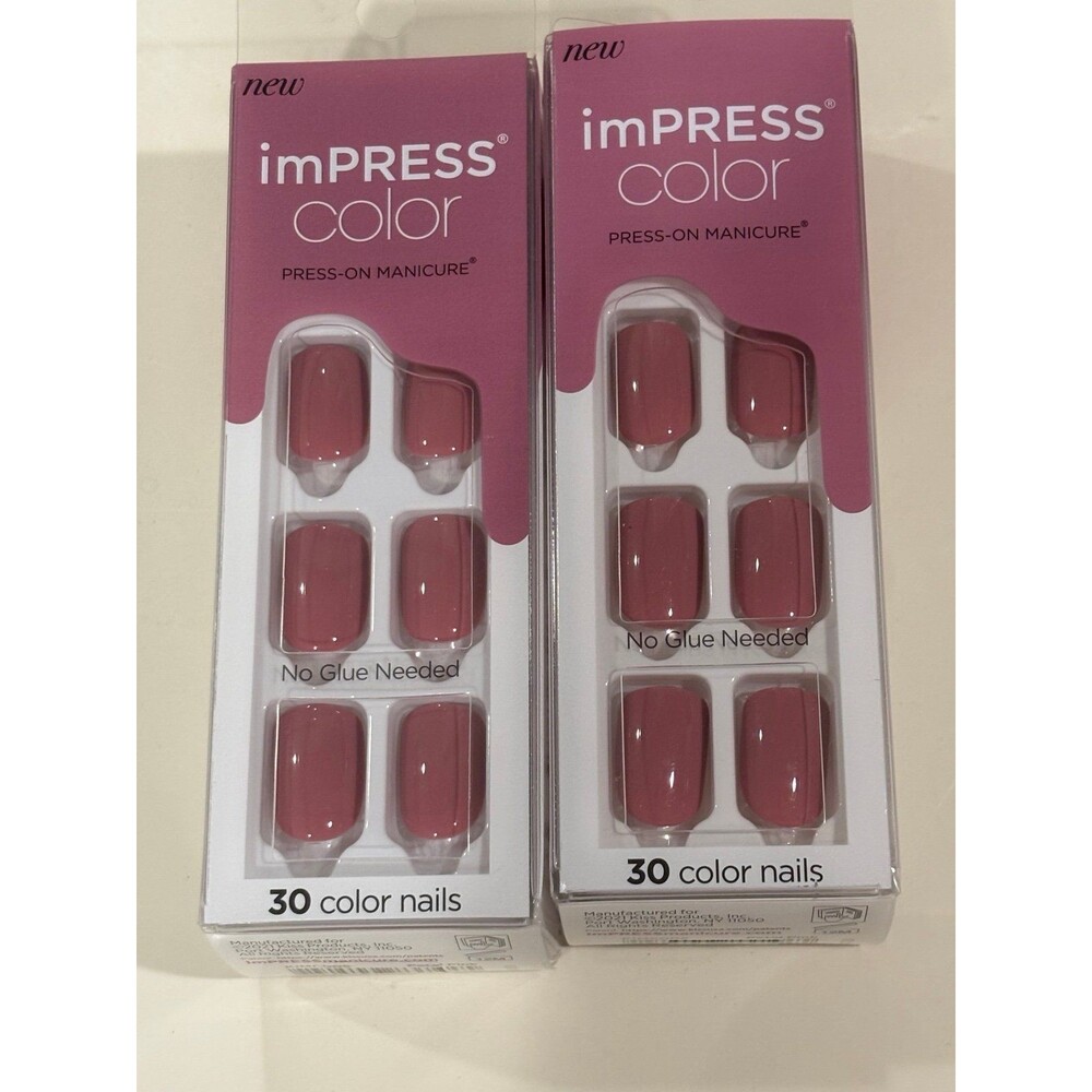 imPRESS Color Press-On Manicure Nails Petal Pink 005 two sets